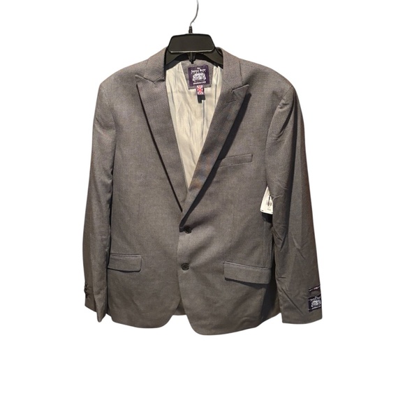 The Savile Row Men's Brixton Brit Skinny Suit Jacket Blazer 44L NWOT - Picture 1 of 6